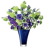 LSA (エルエスエー)G561-23-360 ガラスフラワーベース(花器) コバルトブルー 高さ23cm