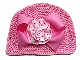 goldbug リボン付ニット帽 ピンク 囲40-50cm