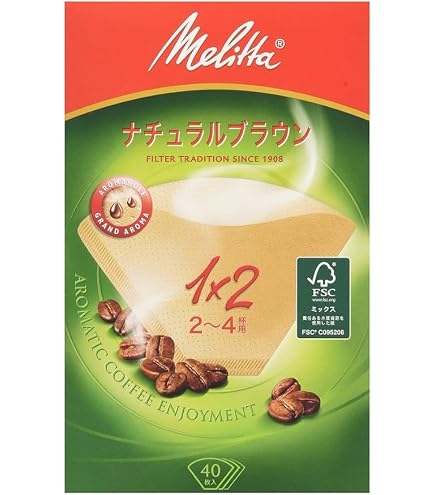 Amazon.co.jp: メリタ コーヒーフィルター エコブラウン PA1×1G NB 1~2