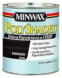Minwax 214974444 Polyshades – Stain &ポリウレタン1ステップで、1 / 2パイント、エスプレッソ、グロス
