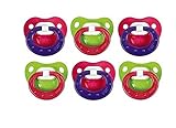 NUK Juicy Orthodontic Latex Pacifier, Size 3, - Red/Green by NUK