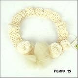 ポプキンズ ボンボン付きカチューシャ オーガニックコットン F ナチュラル