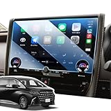 LANGBEAN トヨタ アルファード40系 保護フィルム ヴェルファイア 40系 新型 14インチ アルファード 専用 グッズ アルファード アクセサリー 40系 9H 強化ガラス 高感度タッチ 指紋防止 ー 車種専用設計 貼り付け簡単