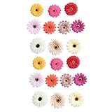 Kesoto 約20個　ガーベラデイジー　フラワー　造花　結婚式　飾り　DIY　クラフト　フラワーヘッド　