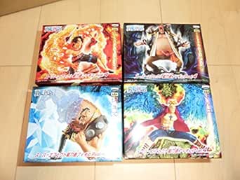 Amazon Co Jp One Piece スーパーエフェクト能力者フィギュアvol4 マルコ ジョズ エース 黒ひげ４種セット ワンピース Toys Games