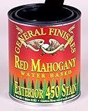 一般的な仕上げ水based Exterior 450 StainレッドマホガニーQuart