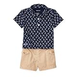 ポロ ラルフローレン コットンポロシャツ＆ショートパンツセット[ネイビーマルチ](男の子12～24か月用)18Mサイズ [並行輸入品]