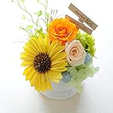 花由 プリザーブドフラワーパレット～サマーver NewVer ひまわり