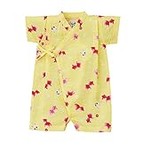 [ミキハウス] MIKIHOUSE うさこ♪金魚柄甚平オール 〈S-M（60cm-80cm）〉 12-7502-616 黄 S(60-70cm)