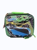 Hot Wheels Lunch Box With Pop-Out Racer Diecast Hot Wheel Green Car Yellow Car Blue Car Design [並行輸入