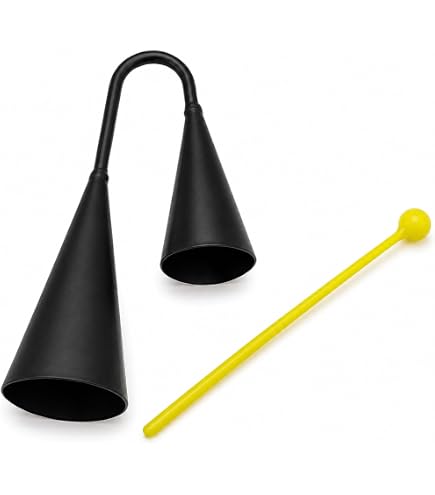 Amazon | アゴゴベル サンバ 打楽器 ベル 演奏 17cm マレット付き 民族