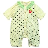 《春秋対応》 CHILD CHAMP(チャイルド チャンプ) 裏毛ストロベリーミニカバーオール 70cm/C NO.C-86181505