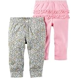 Carter's(カーターズ) 2パックベビーソフトパンツ ピンク ボトムスパンツ 6ヶ月【並行輸入】