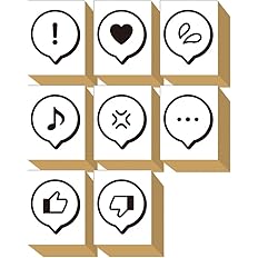 Amazon Co Jp スタンプ かわいい はんこ 木製 ゴム印 セット カレンダー 手帳 アイコン ハート 音符 グッドボタン バッドボタン 文房具 プレゼント 日本製 34 文房具 オフィス用品