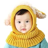 （ショコラ）chocola 選べるカラー ベビー＆キッズ用 耳や首まであったか うさぎちゃんニット帽 (イエロー)
