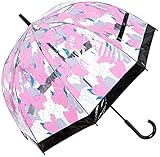 [フルトン] Bierdcage バードケージ 傘 長傘 透明傘 レディース ギフト プレゼント 21-152-56580-70-15-65 ピンクチューリップ 親骨の長さ:約65㎝