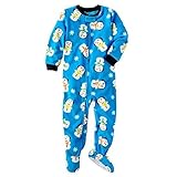 Carter's Boys 1-piece Micro-fleece Pajamas (4T, Snowman) Size: 4T Color: Snowman, Model: 347 by Unkn