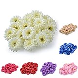 SUND　造花　ガーベラ　花のみ　大きめ　花ボール　20輪セット　DIY　手作り　インテリア　雑貨　花部分のみ　シルクフラワー　可愛いカラバリ 高品質　造花　枯れない　結婚式　誕生日　発表会　入学式　