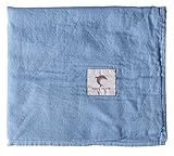 Fabric Plus 夢みるどうぶつえんガーゼおくるみ うみいろイルカ 105×105cm 綿100% 日本製