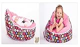 Baby BeanBags(ベビービンベク）ベビーベッドベビーソファ出産祝い（海外直送品） (brown+pink)