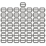 [BIKICOCO] 一本線送りカン リュックカン 移動カン 送りカン 金具 内径2 x 1.5 cm - ライトゴールド - 10個