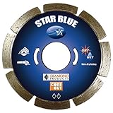 Diamond Products Core Cut 76592 4-Inch by 0.250 Star Blue Tuck Point Blade, 5-Pack [並行輸入品]