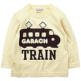 《初夏春秋対応》 ☆GARACH(ギャラッチ) 天竺乗り物Pt長袖Tシャツ 95cm /IV NO.AH-1711412