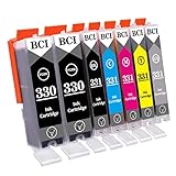 Canon用 キヤノン用 BCI-331 BCI-330 インクカートリッジBCI-331 BCI-330 BCI-331+300/6MP Canon用 インク 331 330 (PGBK/BK/C/M/Y/GY) 6色セット+1ブラック(合計7本) 対応機種:PIXUS TS8530【残量表示/個包装/安心三年保障付き】
