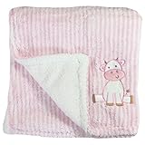 Snuggle Baby Cow Baby Blanket, Pink, Moses/Crib/Pram by Snuggle Baby