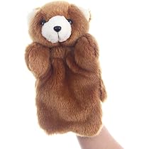 Amazon.co.jp: Sefod くま ハンドパペット ぬいぐるみ 動物 手