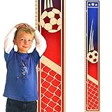Growth Chart Art | Wooden Sports Growth Chart for Kids Boys & Girls | Sports Themed Nursery Wall Dec