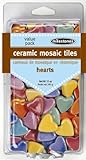 モザイク タイルの心 20 オンス値パック アソート カラー