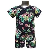 (ポスター) POSTAR　トロピカルフラワーロンパース チャコール　80cm