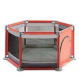 室内子供たちのクッション/パッド子供の赤ちゃんガールズボーイ屋外ポータブルプレイペン大規模な安全フェンス (色 : グレー)