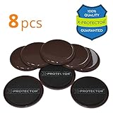 家具スライダーfor Carpets x-protector – Best 8パック3 1 / 2インチ家具Mover Sliders – Idealスライダの移動家具。移動と簡単アイテムYourプレ