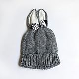 人気　男女　7色　蝶結びとウサギの耳　加絨　ベビー　ニット帽 　女の子　春/秋/冬 防風・防寒・保温　ベビー 帽子 男の子　ベビー　ハット/帽子/キャップ/ハット　子供用/幼児/キッズ/新生児用　お宮