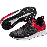 PUMA Men's Ignite Evoknit Lo, Black- White-Toreador, Running Shoes