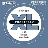 D'Addario ダダリオ ベース用バラ弦 プロスティール .120 PSB120 【国内正規品】