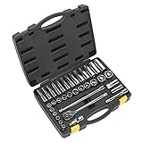 Seigenソケットセット35pc 1 / 2 " Sqドライブ6pt WallDriveメトリック