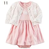 カーターズ Carter's カーディガン 半袖ロンパース ワンピース 2点セット 白うさぎ ベビー服 女の子(24months(83-88cm)) [並行輸入品]