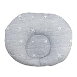 プッパプーポ ベビーリングまくら 【グレースター】 日本製 オーガニック100% 2重ガーゼ 新生児用 リバーシブル