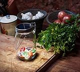 Consol Solar Jar メイソンジャー ソーラー LEDガラス瓶　ソーラー．USB充電 ガラスジャーライト　彩りを添える　お誕生日に、記念日に　ロマンチックの雰囲気を作成する　クリア LY9
