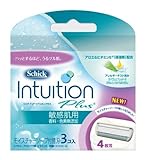 シック Schick イントゥイション 替刃 (3コ入)敏感肌用 香料 色素無添加ソープ
