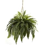 Nearly Natural 6788 Double Giant Boston Fern Hanging Basket by Nearly Natural