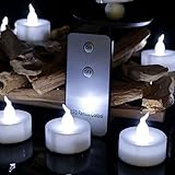 Youngerbaby Flameless LED Tealights Candle withリモート制御用のリアルちらつきちらつき電池式ティーライトキャンドルウェディングパーティークリスマスガーデン