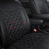 ハイゼットカーゴ S700V S710V シートカバー R4/1～ ヘッドレスト分離型 シートカバー 内装パーツ 軽自動車用品 軽自動車用シートカバー 汚れ防止 (ブルーキルト, 運転席側のみ)