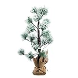 LEDツリーライト、予算& Good 24 LED Snowy Pine Tree暖かいLEDライト、ホームデコレーション