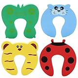 CA-TING 部屋 ドアストッパー 可愛い ドアクッション ベビー 子供 キュートな ドア挟み防止 ウェッジ ヒンジ 4個セット