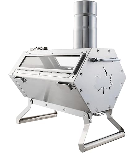 Amazon | ロゴス(LOGOS) miniたき火ストーブ 81064082 ステンレス鋼