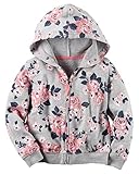 カーターズ Carter's フレンチテリー綿 フード付き 前開き パーカー French Terry Floral Zip-Up Hoodie 12M (72-78cm) [並行輸入品]